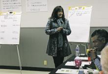 Breckenridge City Manager Cynthia Northrup at the last strategic meeting for the city of Breckenridge, held Tuesday, Jan. 24. The city will hold another meeting Monday, Feb. 27. Photo/ Stevie Watkins