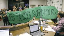 Breckenridge ISD school board members were recognized by students representing each campus within the district for School Board Recognition Month during the regular scheduled school board meeting Thursday, Jan. 19. Photo/Stevie Watkins