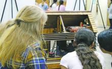 Many different types of artifacts were on display which the volunteers of the Daughters of the Republic of Texas showed off to Breckenridge Junior High School students. Photo/Alex Kielar