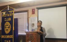 Huntington begins first week as Rotary President; introduces innovative ideas