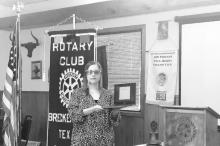 BISD’s Director of Libraries visits Rotary