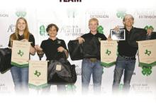 Hannah Moreno, Kason Burchett, Isaac Tait and Aiden Boulevard took first place in Range Evaluation last week at the Texas 4-H Round Up in College Station. Contributed photo/Jessie Shortes