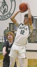 Ryan Waller of the Breckenridge Buckaroos was named athlete of the week for his recent performance against Millsap. Waller was the leading scorer in the game Friday, Jan.31. Photo/Alex Kielar
