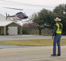 A single vehicle rollover occurred shortly before 12:30 p.m. Wednesday, March 12 on Hwy. 183 South towards Eastland. The driver was wearing a seatbelt and was transported to the hospital via ambulance. The passenger was not wearing a seatbelt and was airlifted to a hospital. The Stephens County Sheriff ’s Office, Breckenridge Fire Department, Texas Department of Public Safety and Sacred Cross EMS were on scene. Photos/Kaci Funderburg