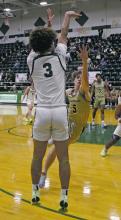 Junior shooting guard Joseph Juneau took over the game offensively for the Buckaroos as he led the home team with 12 points in the Tuesday, Jan. 14 loss. Photo/Alex Kielar