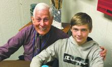 Virginia’s House mentor Raymond Cantwell went above and beyond in December 2022 and on his 92nd birthday mentored his mentee. The organization is searching for new mentors. Contributed photo/Jennifer Bleeker