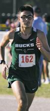 Breckenridge’s Chance Stewart during the Stephenville Thrill of the Hill Invitational earlier this season. Stewart represented Breckenridge last weekend at the 2024 Cross Country State Championships in Round Rock. He finished 112th out of 149 runners, with a time of 18:49.50. Photo/Kylie Bailey