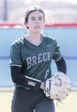 Olyvia Perez was on the mound for both games Saturday, Feb. 22 in the Abilene Icebreaker Tournament and shut the Haskell bats down in the first game as she struck out eight while allowing two runs on only two hits. Photo/Alex Kielar