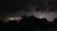A lightning strike in Breckenridge during a recent storm that passed through the area. Multiple local entities will be meeting during a workshop Monday, June 23 to discuss topics related to weather awareness and readiness. Photo/Alex Kielar