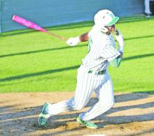 Nieko Martinez has been named Breckenridge American Athlete of the Week for his performance last week on Senior Night, Monday, April 21 in which he recorded a two-run triple to get the scoring started in the lone game for the Bucks as they start their playoff journey this week. Photo/Alex Kielar