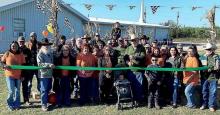A ribbon-cutting event