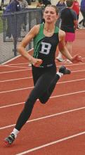 Freshman Kamden Tidwell won three events at the District 8-3A meet, including the 400-meter dash in the running finals and two field events – the pole vault and triple jump. Tidwell was also the lead leg in the 4x400 relay team which placed second in the meet. Photo/Alex Kielar