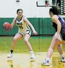 Preslie Malcuit led the Lady Bucks with six rebounds in the loss, four on offense and two on defense. The junior added two points as well. Photo/Alex Kielar