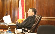 Students conduct Moot Trial, Judge Roach presides