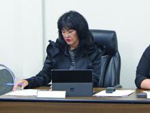 City Manager Cynthia Northrop at a previous meeting of the Breckenridge City Commission. There will be a public meeting Tuesday, May 27 regarding the city’s strategic plan, budget and zoning ordinance changes. File photo