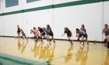 Volleyball continues the emphasis on skills/conditioning