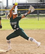 Lady Buckaroos’ senior pitcher Chloe Whitmire signed her national letter of intent to play softball at Dallas Christian College. Archive photo