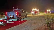 A boating accident on Hubbard Creek Lake claimed the life of a Colorado City man shortly after midnight Saturday, July 19. Several first responders, including the game warden, Sacred Cross EMS and the Stephens County Sheriff ’s Office, responded to the scene. Photo/Contributed