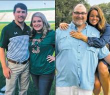 Cameron Prewitt (left) will be taking the head boys track coach position at Breckenridge High School in the upcoming season, with Curtis Lowery (right) being hired as an offensive lineman coach. Contributed photos