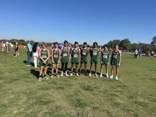 The Breckenridge High School boys varsity cross country team took first place Wednesday, Sept. 11 at the Hawley Invitational. Contributed photo/Valeria Williams