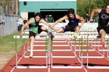 Braye Cantrell finished fourth place in the 110-Meter Hurdles to advance to the  3A Region 1 Championships in Abilene. File photo
