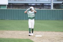 Camden Escalon (shown Feb. 27) had one hit, one run and struck out three batters on the pitcher's mound Tuesday, March 5 in a win at Stamford. File photo