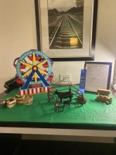 Isabelle Biddison’s cupcake display, entitled “County Fair Cupcakes,” at the FCCLA State Leadership Conference held April 12 in Dallas. Contributed photo/Debbie Parker
