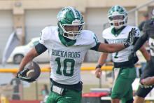 (Photo/Alex Kielar) Jaime Cruz was selected as this year’s recipient of the The Fighting Heart award voted on by the Buckaroos coaching staff and was also voted to the Jerry Tubbs Ring of Honor for permanent team captains by his teammates. 