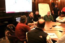 City and county leaders met Friday, Dec. 22 to discuss the emergency closure of "Mile Long Bridge." Photo/Mike Williams