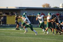 Jamie Cruz (on a 75-yard fumble recovery against Cisco) was named District 3-3A Division I Offensive Newcomer of the Year by district coaches. File photo 