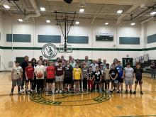 (Contributed Photo/Elks Lodge) Five young athletes from Breckenridge have earned the chance to compete at the district level Elks Hoop Shoot after advancing from the local contest held Sunday, Jan. 4 at the Breckenridge ISD Athletic and Fine Arts Center. 