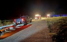 (Contributed Photo) A boating accident on Hubbard Creek Lake claimed the life of a Colorado City man shortly after midnight Saturday, July 19. Several first responders, including the game warden, Sacred Cross EMS and the Stephens County Sheriff’s Office, responded to the scene.