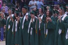 Breckenridge High School graduated its class of 2024 Friday, May 24 at the Athletics and Fine Arts Center. This year’s graduating seniors are eligible for a scholarship of up to $1,000 for Texas State Technical College. File photo