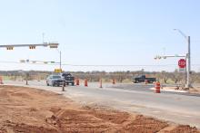(Photo | Alex Kielar) The new traffic signals at the intersection of US 180 and FM 3099, which were installed a few weeks ago, will become operational starting Monday, March 31. 