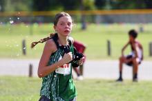 Maylea Townson finished 6th, with a time of 16:04.29, out of 88 runners Wednesday, Oct. 4 at the Thrill of the Hill Invitational in Stephenville. Photo/Kylie Bailey