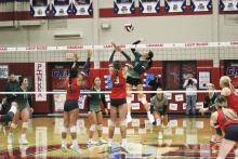 The Lady Bucks met Holliday this year in the volleyball bi-district playoff. Volleyball is one of five sports that will experience changes to its playoff structure this year. File photo