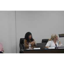 (Photo/Alex Kielar) Cynthia Northrop outlines the water systems upgrades on the way for the city of Breckenridge and the funds up for approval by the commission Tuesday, Jan. 6. 