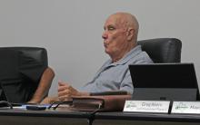 (Photo/Alex Kielar) City of Breckenridge Mayor speaks during the city commission meeting Tuesday, July 1 in which the first budget workshop was held regarding the FY 2025-2026 preliminary budget. 