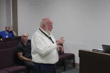 (Photo/Alex Kielar) With a proposed tax rate of 0.744, the proposed 2025-26 budget for Breckenridge ISD was presented Monday, July 14 to the school board in a budget workshop by Stephens County Chief Tax Appraiser Will Thompson.