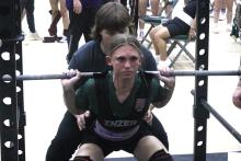 Isabelle Biddison placed second in the 114-pound weight class during the Buckaroo Bash powerlifting meet Thursday, Jan. 22. Biddison placed seventh at state and was joined at the competition by seven other Lady Bucks. (Archive photo)