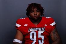 (Photo/University of Louisville) Jerry Lawson has seen success at the University of Louisville over his first couple of games since transferring to the ACC school following two seasons at Abilene Christian University. The former Buckaroo was on the sidelines during the Bucks’ game Friday, Sept. 12. 