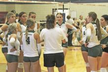 The Lady Bucks lost a pair of matches to Wichita Falls Legacy and Iowa Park during a duel meet Tuesday, Aug. 20 at Legacy High School. Photo/Mike Williams