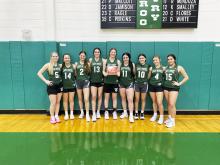 The Lady Bucks bounced back from a slow start to the district schedule by coming out of Christmas break with a third-place finish in the Anson Lions Club Christmas Tournament. The Lady Bucks finished with a 3-1 record. Contributed photo/Bryan Goehring