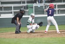 Neiko Martinez, who pitches and plays catcher for the Buckaroos had five strikeouts in four innings Friday, March 1 against Cache. Photo/Mike Williams