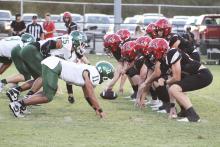 The Mavericks controlled the pace of play by sustaining long offensive drives in a 14-0 win over the Buckaroos Friday, Sept. 20 in Eastland. Photo/Mike Williams