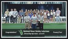 Breckenridge High School held a ceremony Wednesday, Dec. 13 to induct 30 new members into the National Honor Society. Contributed photo/Calvin Best