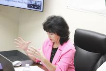 Breckenridge City Manager Cynthia Northrop goes over the proposed fiscal year 2025 budget during a Breckenridge City Commission meeting Tuesday, Aug. 6. Photo/Mike Williams