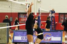 Lady Bucks athletes compete in the Graham Spring and Summer Volleyball League in 2025. The league has begun this year with sixth and seventh grade teams playing each Monday at Graham High School. (Archive photo)