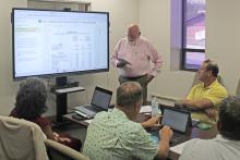 (Photo/Alex Kielar) The Breckenridge ISD school board unanimously approved the adoption of the 2025-2026 operating budget at its Monday, Aug. 25 meeting in which they also passed a tax rate of 0.7575 per $100 valuation. 
