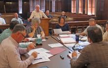(Photo/Alex Kielar) The Stephens County Commissioners Court heard the proposed FY26 county budget and the certified tax values at their meeting Monday, July 28, presented by Chief Appraiser Will Thompson. 